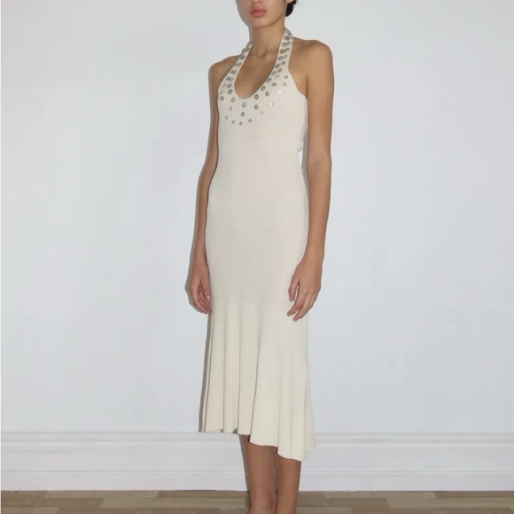 Paloma Wool Dresses & Skirts - Paloma Wool Beige Tulipe Midi Dress NWT size small